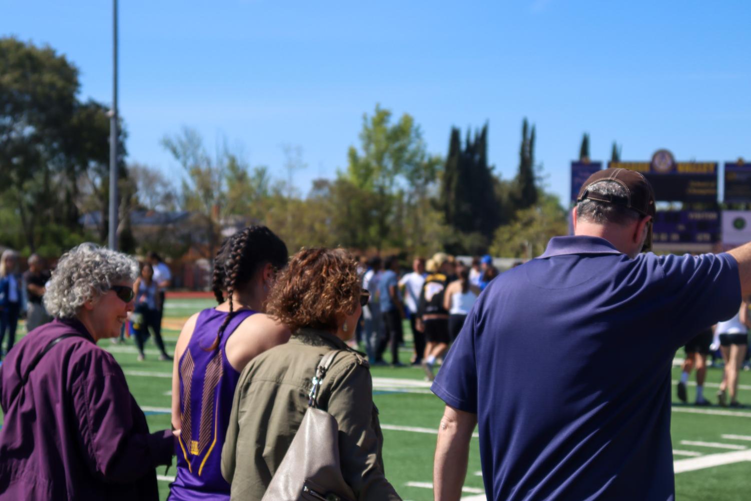 Amador Valley Track & Field competes against Foothill on senior night