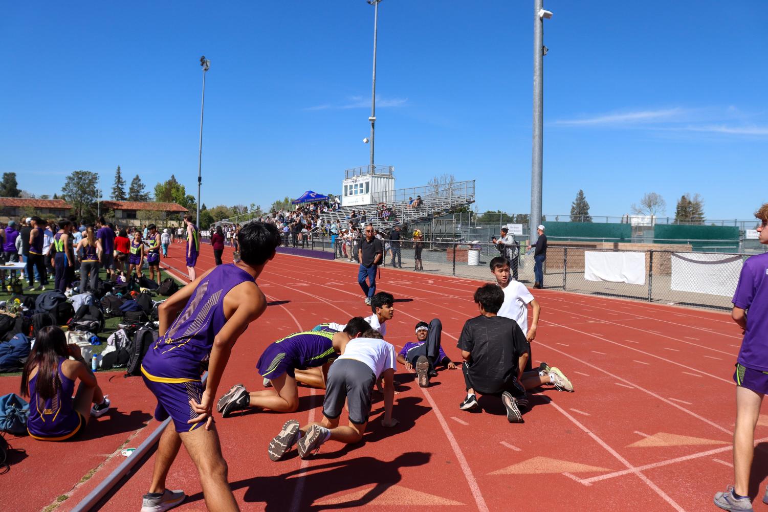 Amador Valley Track & Field competes against Foothill on senior night