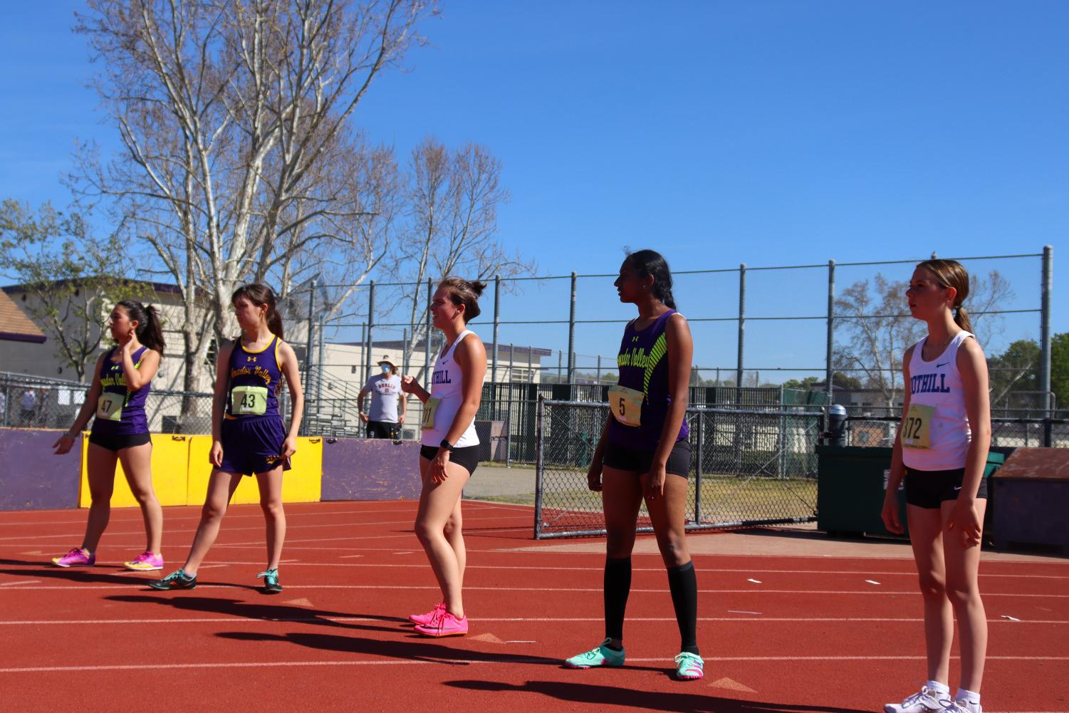 Amador Valley Track & Field competes against Foothill on senior night