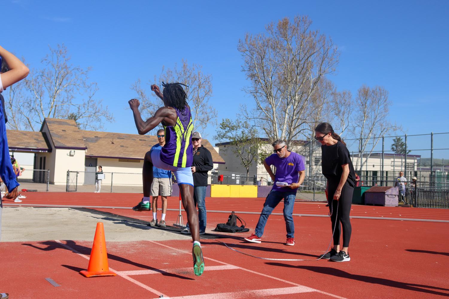 Amador Valley Track & Field competes against Foothill on senior night