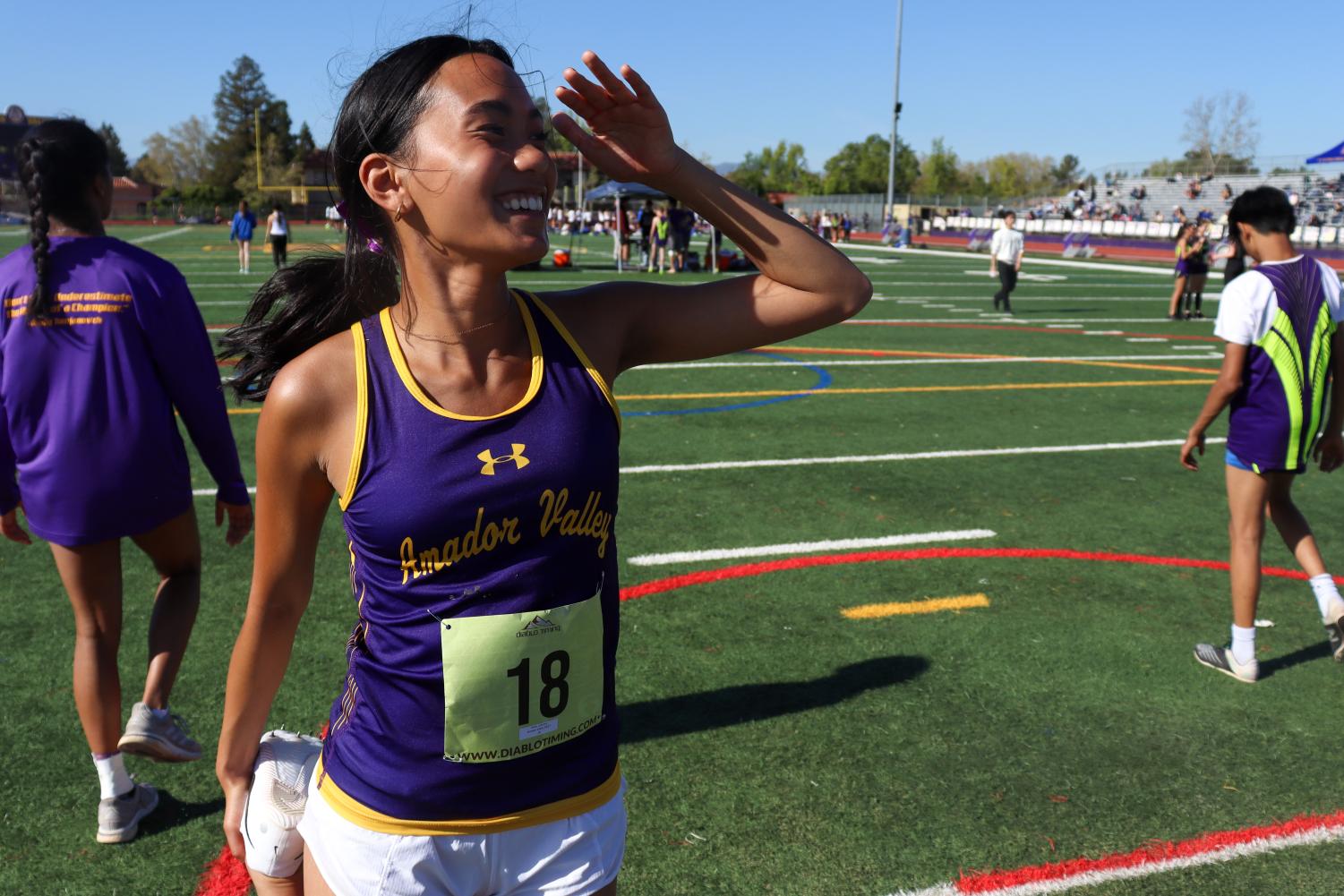 Amador Valley Track & Field competes against Foothill on senior night