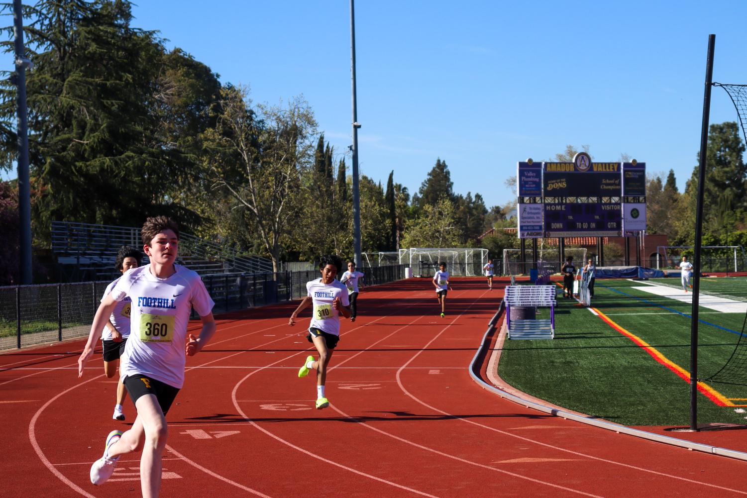 Amador Valley Track & Field competes against Foothill on senior night