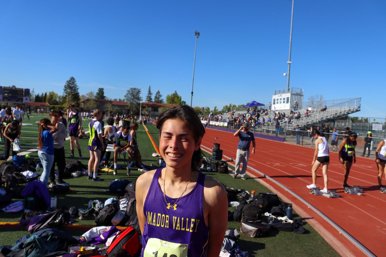 Amador Valley Track & Field competes against Foothill on senior night