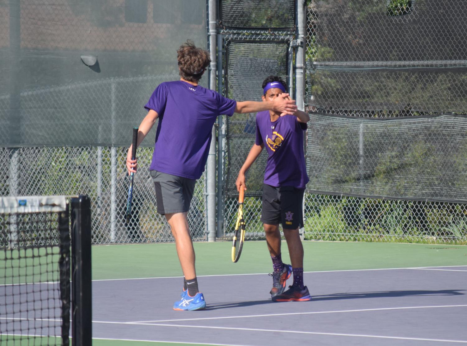 Amador Boys Varsity Tennis Senior Night: 9-0 vs. Dublin High