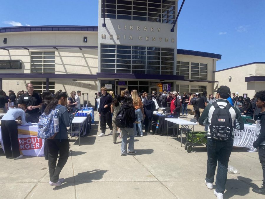 Over 20 local businesses gathered in the quad to present summer job opportunities to students.