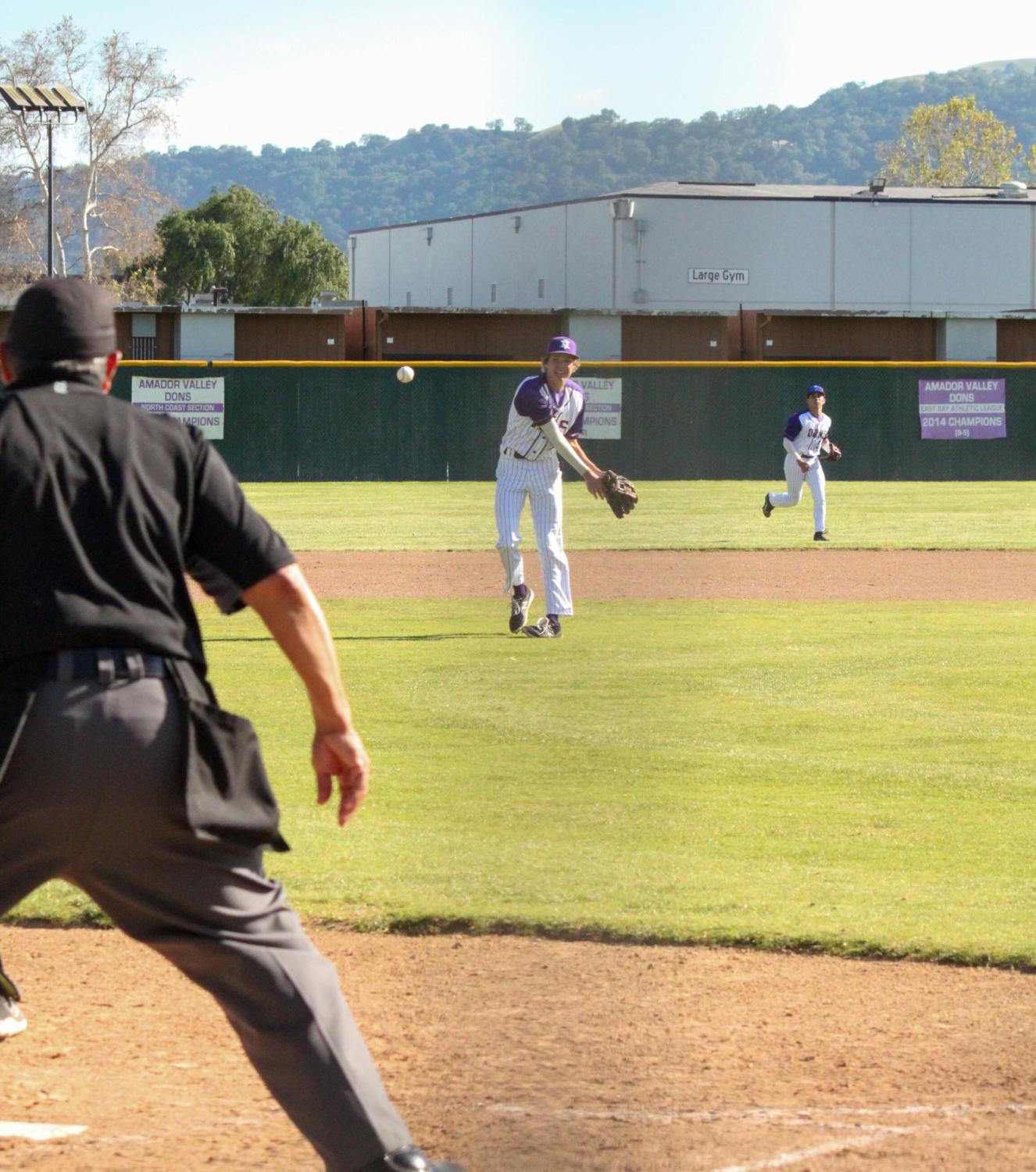 Amador Varsity Baseball takes on San Ramon Valley High in EBAL Tournament Semifinals