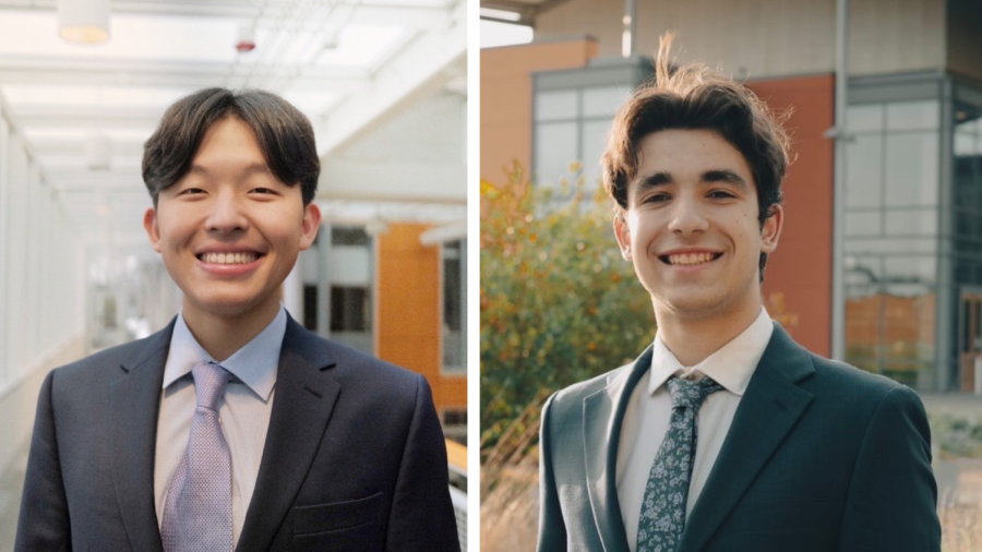 Jonah Wang (22), pictured left, and Honoré Alexander (22), pictured right, recently co-founded Sparkmast Group, a company that connects businesses with Gen-Z. 