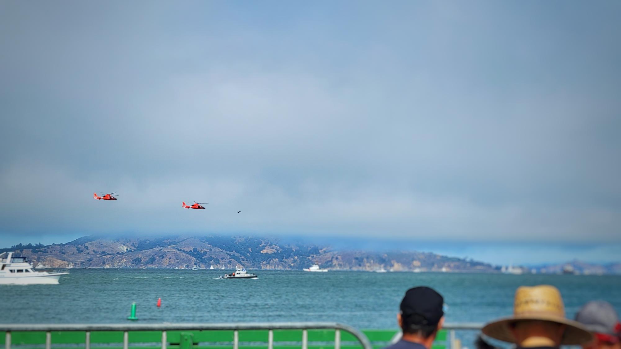 Fleet Week Airshow: Red, white, and blue painted over San Francisco