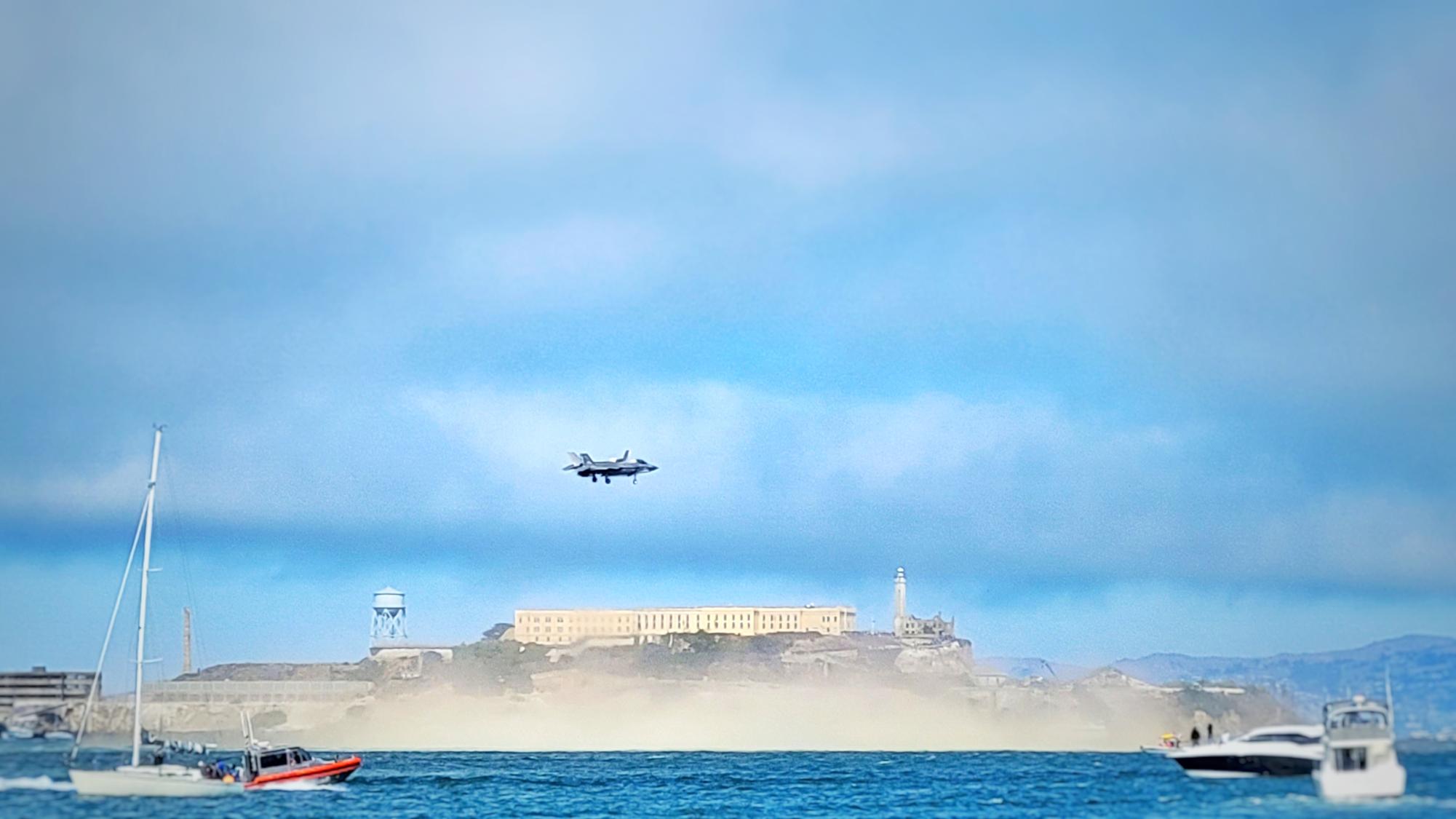 Fleet Week Airshow: Red, white, and blue painted over San Francisco