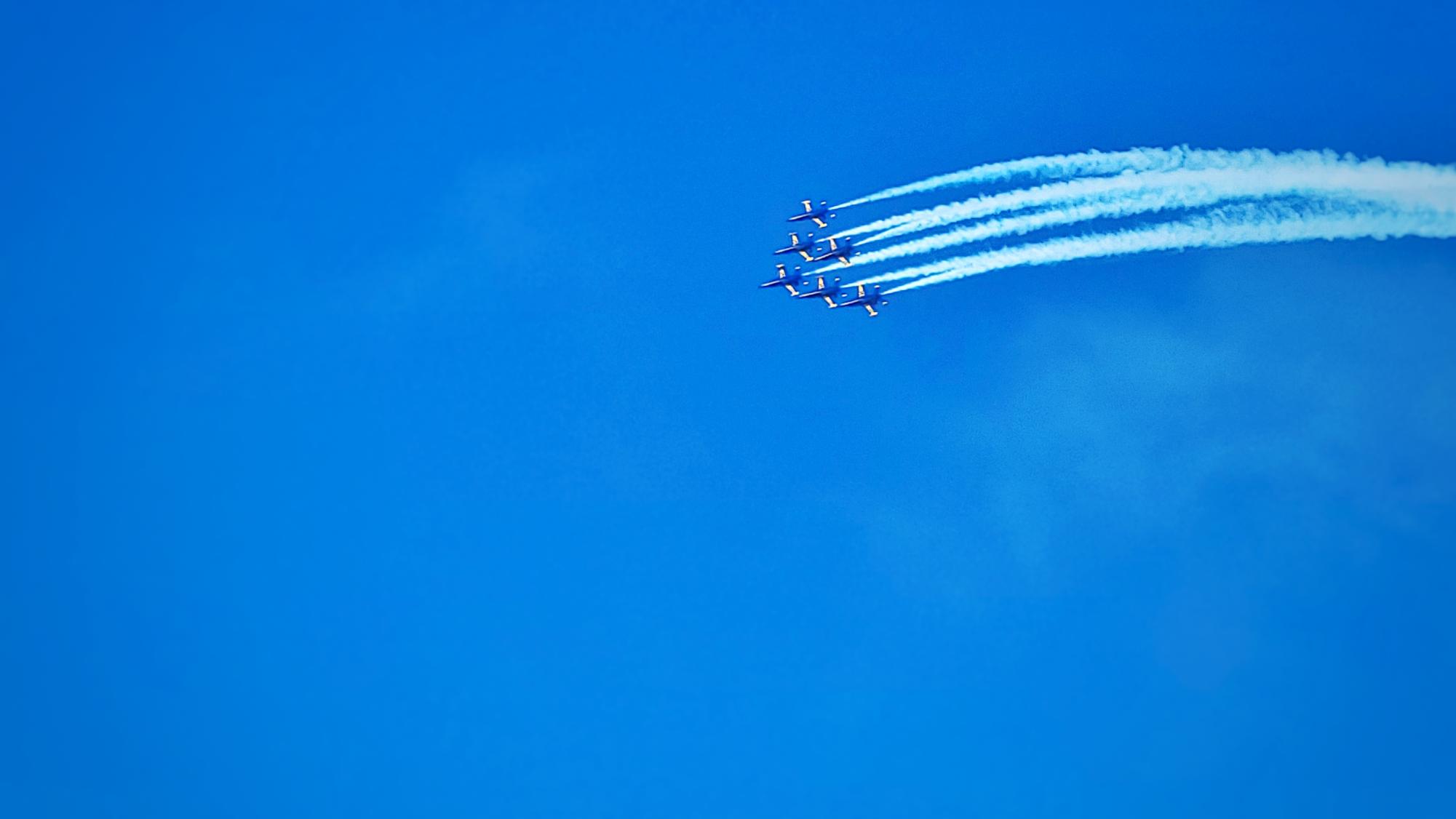 Fleet Week Airshow: Red, white, and blue painted over San Francisco