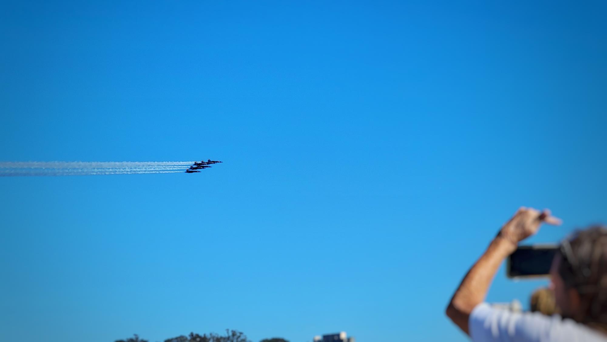 Fleet Week Airshow: Red, white, and blue painted over San Francisco