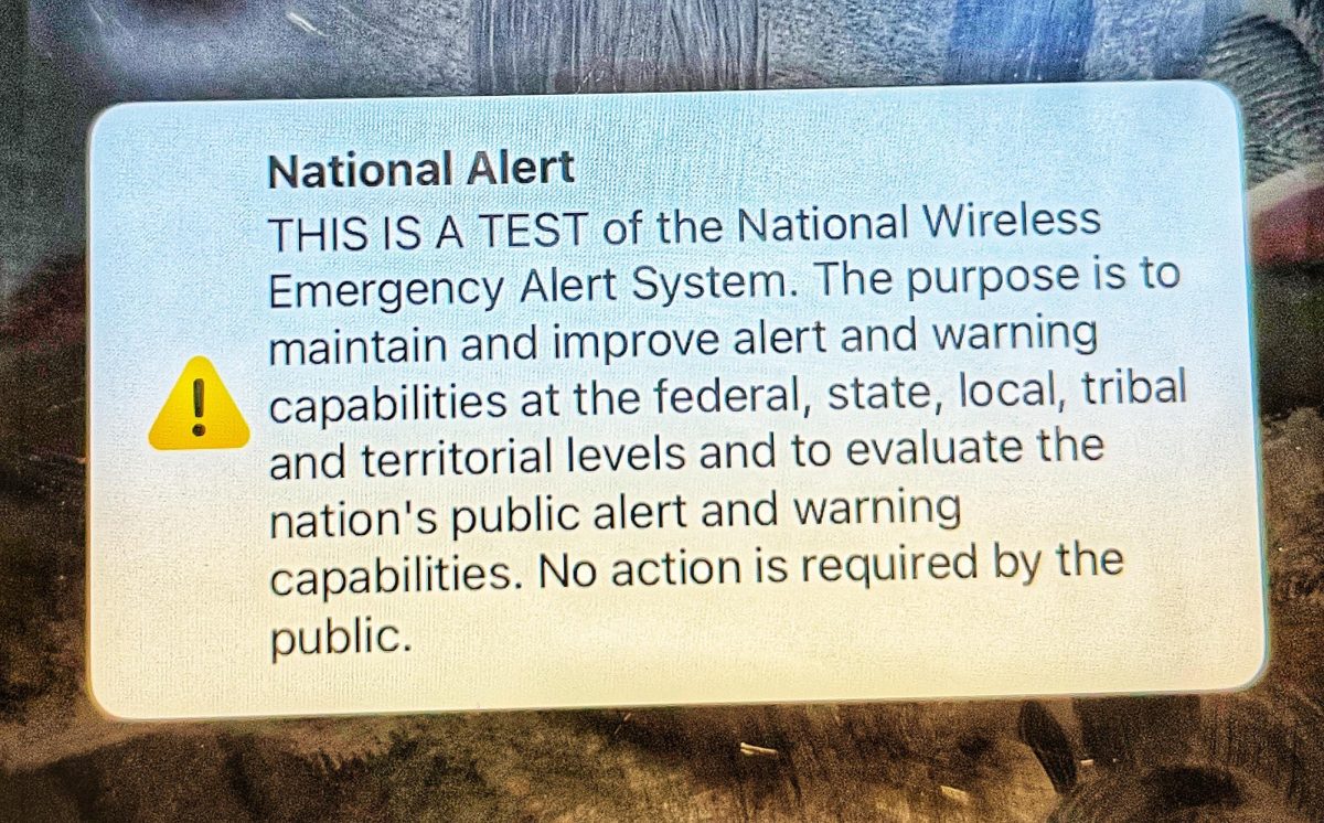 The national alert gave plenty of information to the public about the test through the message, reassuring the public that it is just a test.