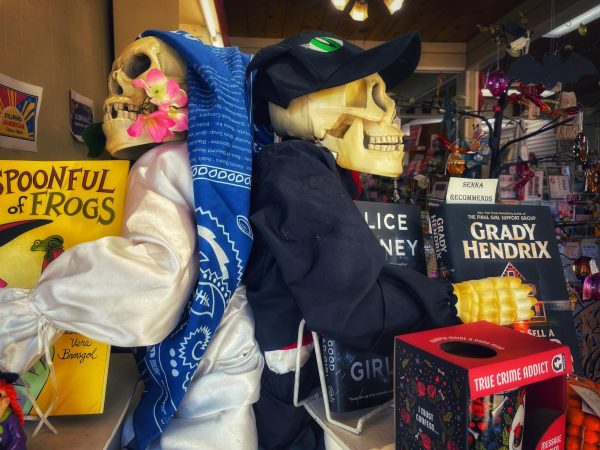 Many Pleasanton storefronts decorate for Halloween, channeling the citys spooky history.