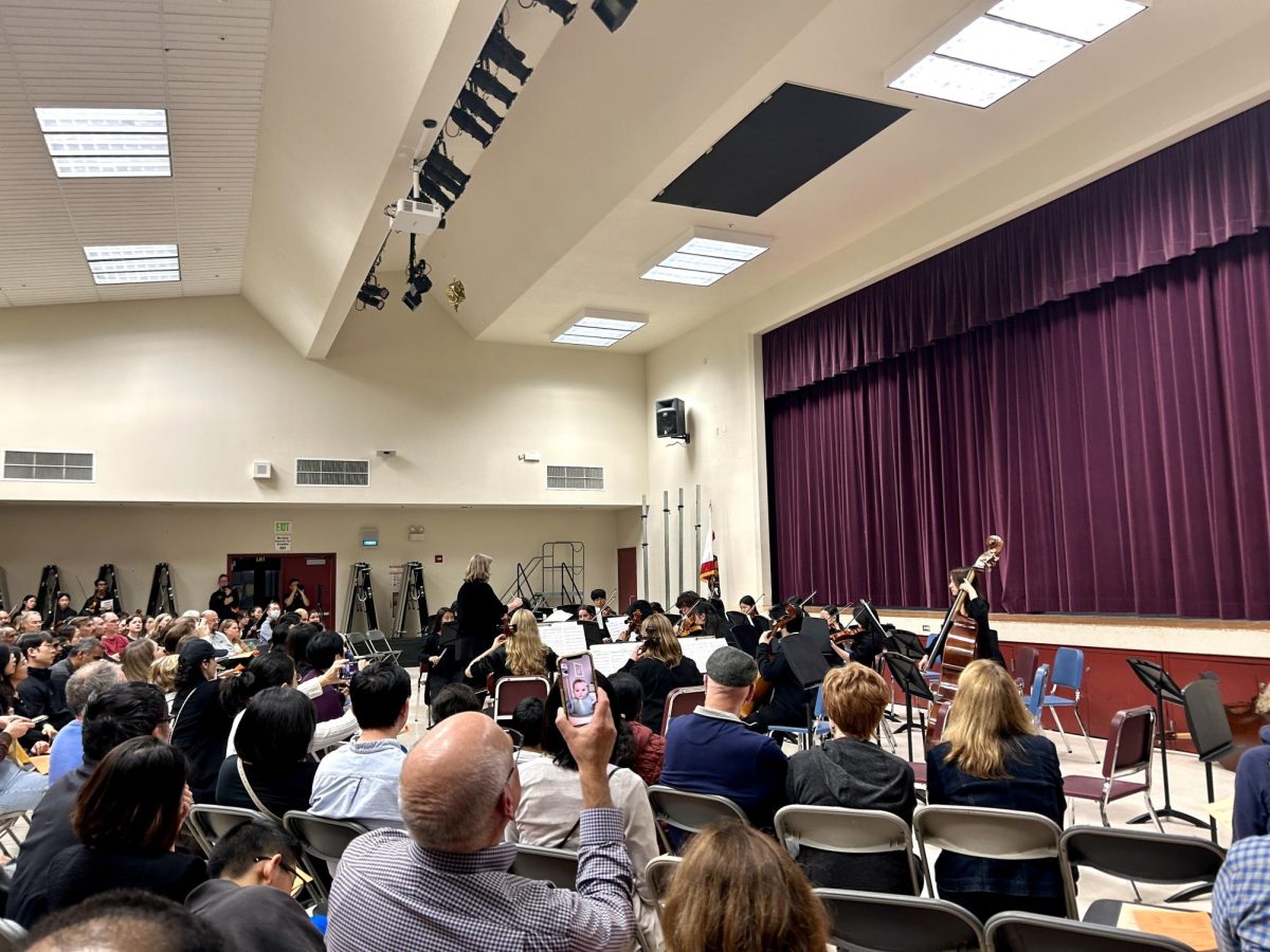 Parents and guardians gathered to watch their child play in the fall concert.