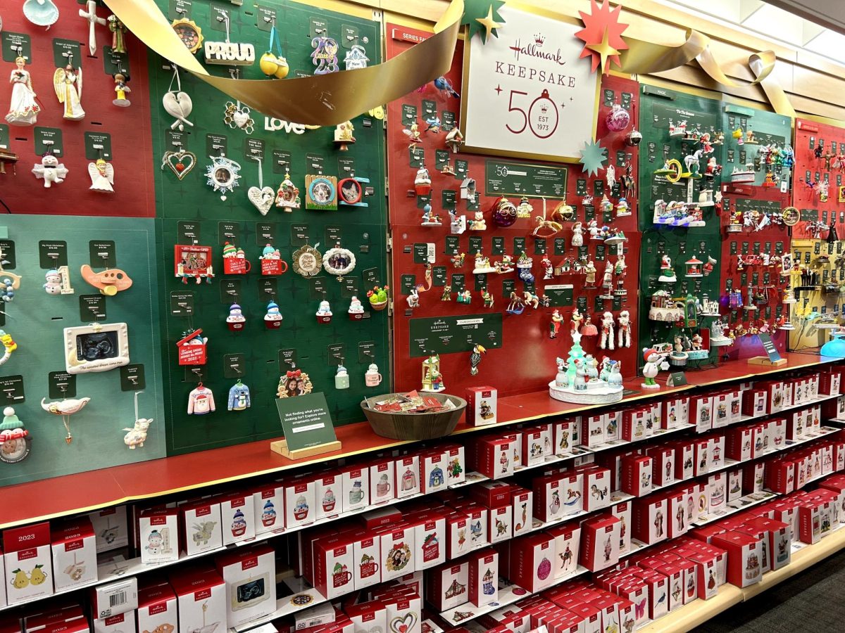 Amys Hallmark Shop has already stocked up on many Christmas ornaments to get shoppers in the holiday spirit.