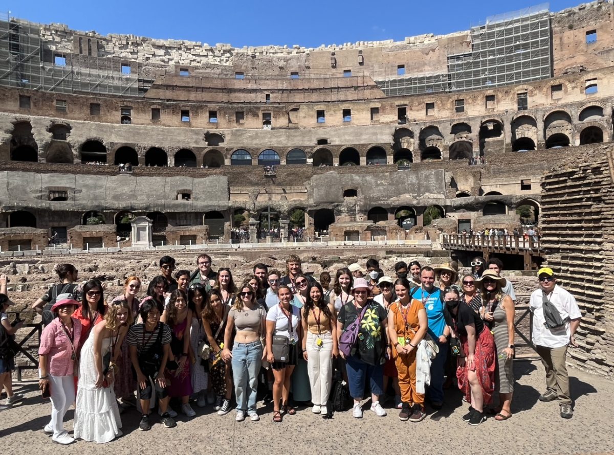 With the aid of a tour guide, students got a memorable experience of the rich history and architecture of Rome’s monumental Colosseum.