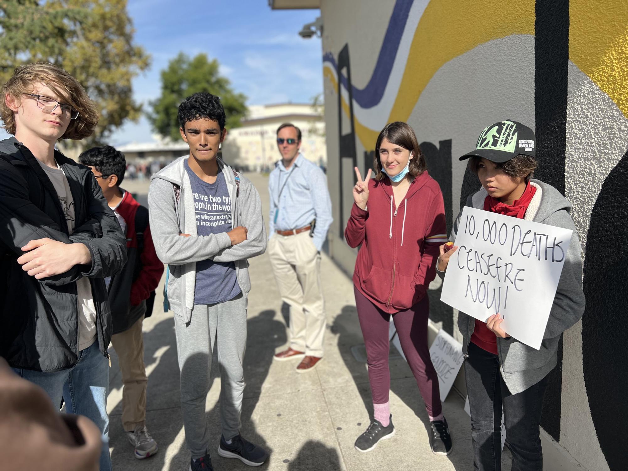 Amador students organize walkout in response to events in Middle East