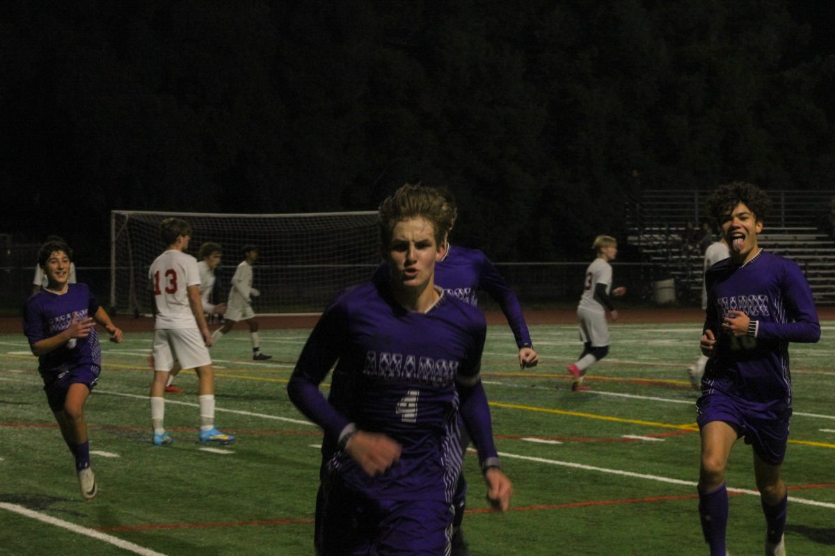 Center back Isaac Hilton (24) rushes the camera after scoring a game winning free kick. Ill get the shot next time, I promise!