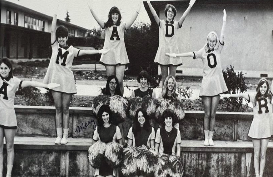 Amador cheerleaders show off their sprit that has stood throughout the last century.