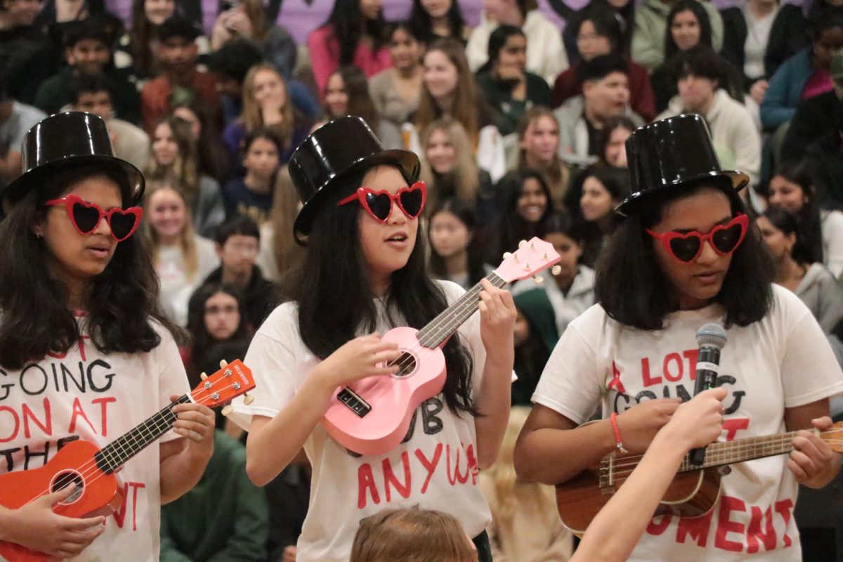 The ukelele team played the tunes of all kinds of songs, strumming crowd favorites by artists like Taylor Swift.