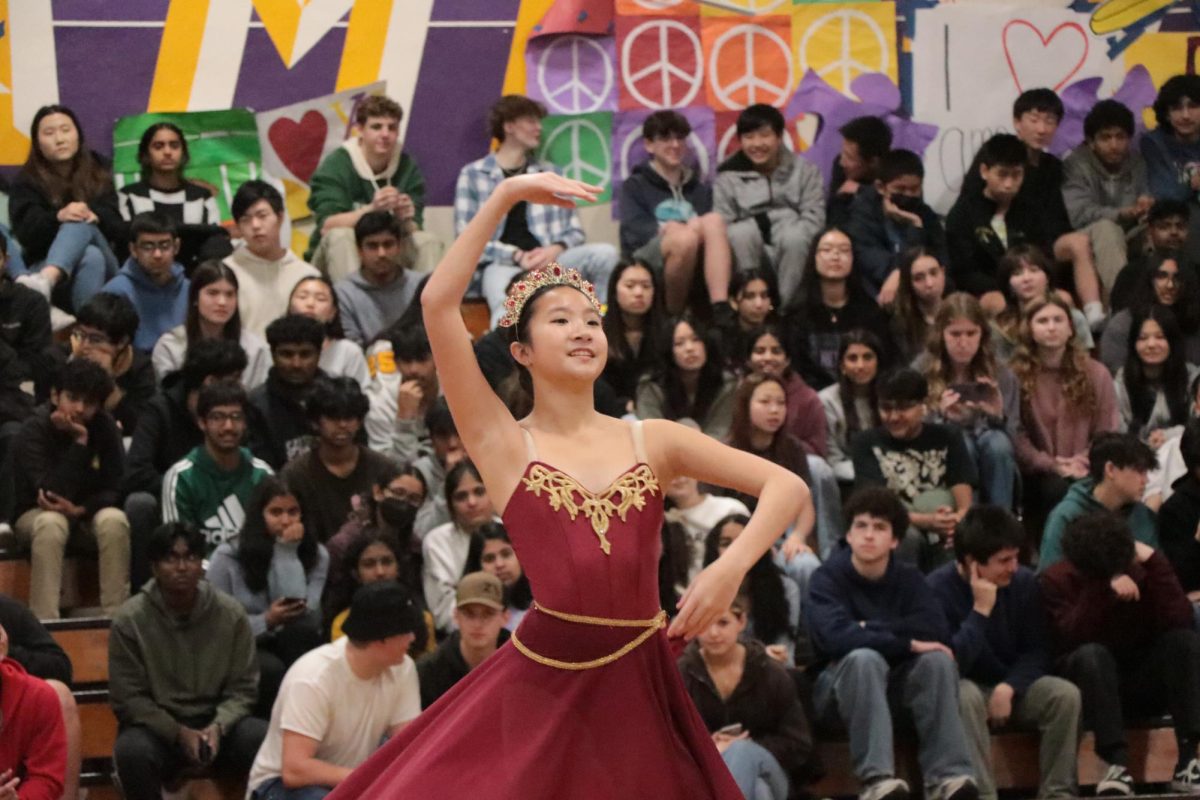 Ballerinas graced the gym floor as they tip-toed their way through their breathtaking performances.