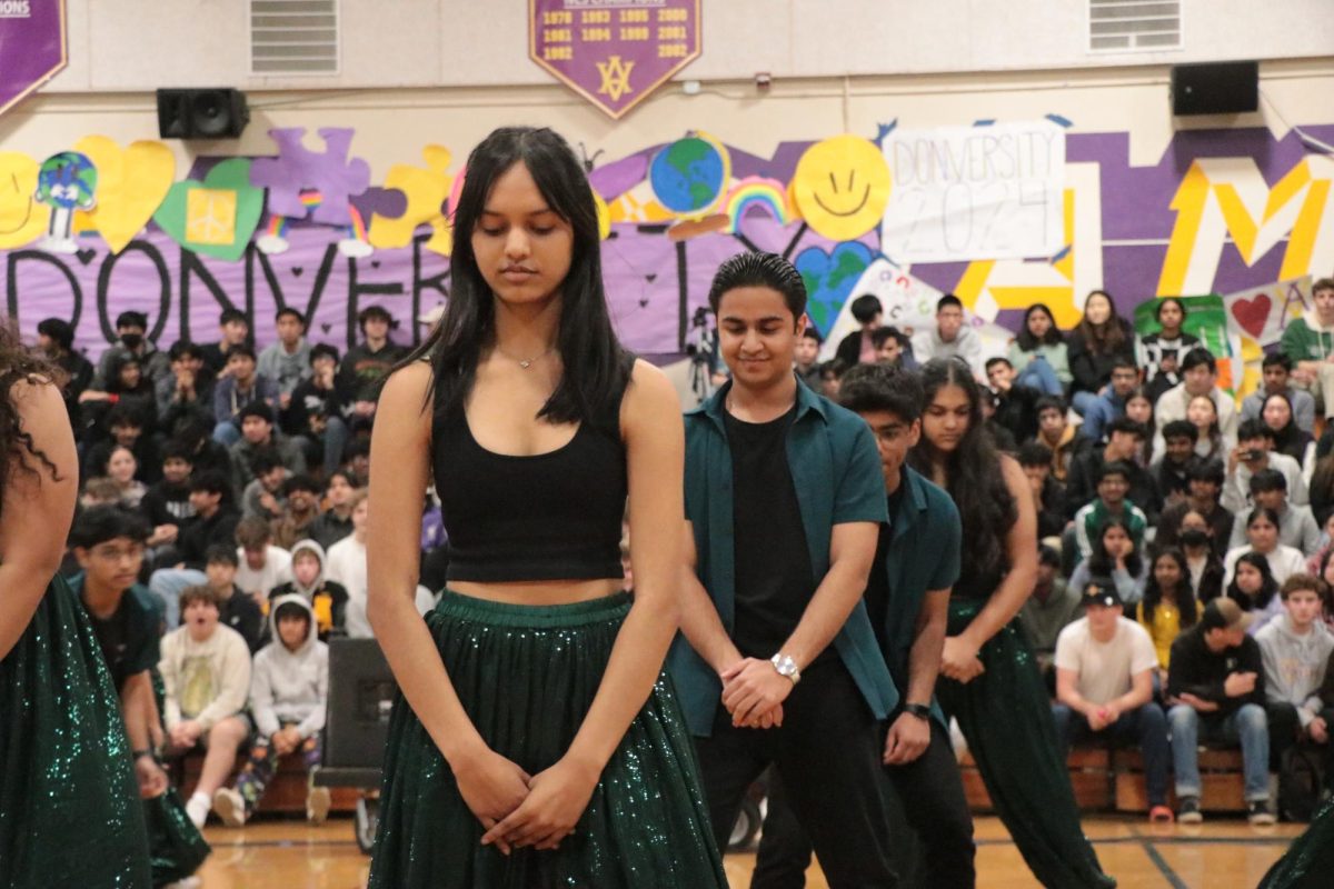 Bollywood Club, an audience favorite, organizes into a line before perfoming. 