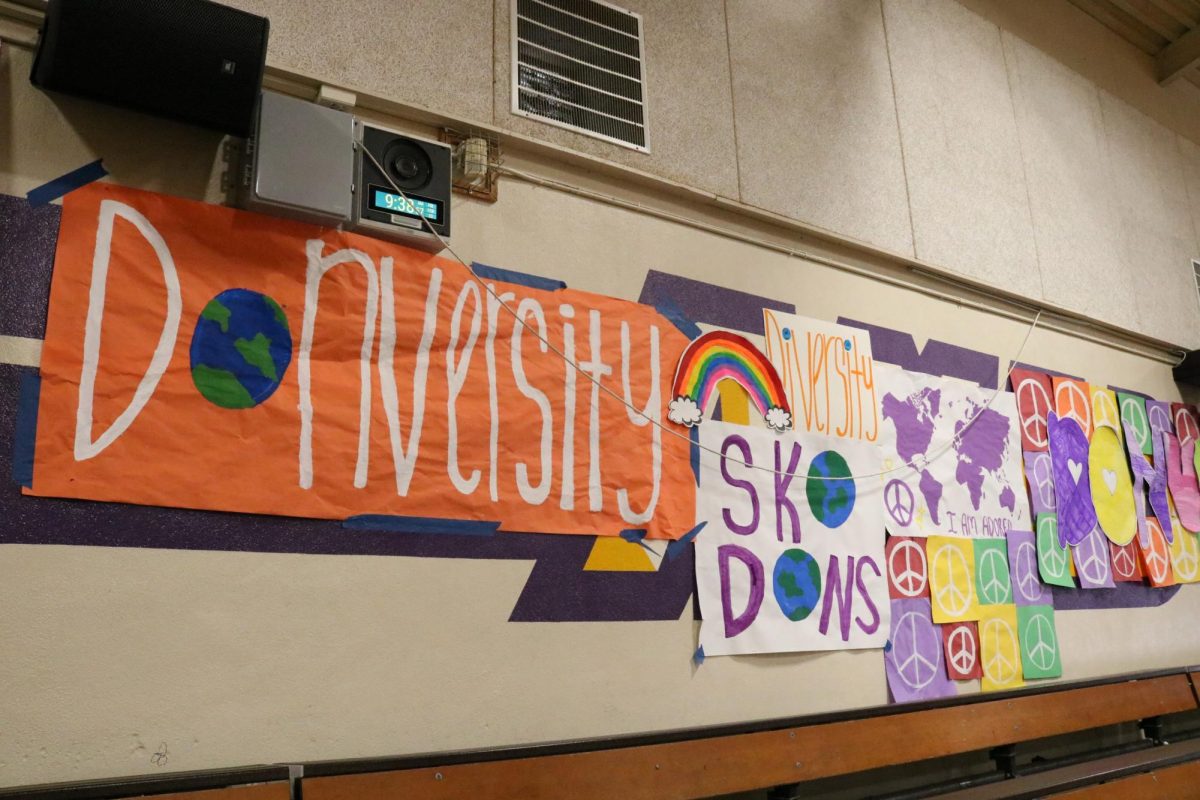 Leadership students organized and decorated for the Donversity Rally, leaving no wall untouched with posters. 