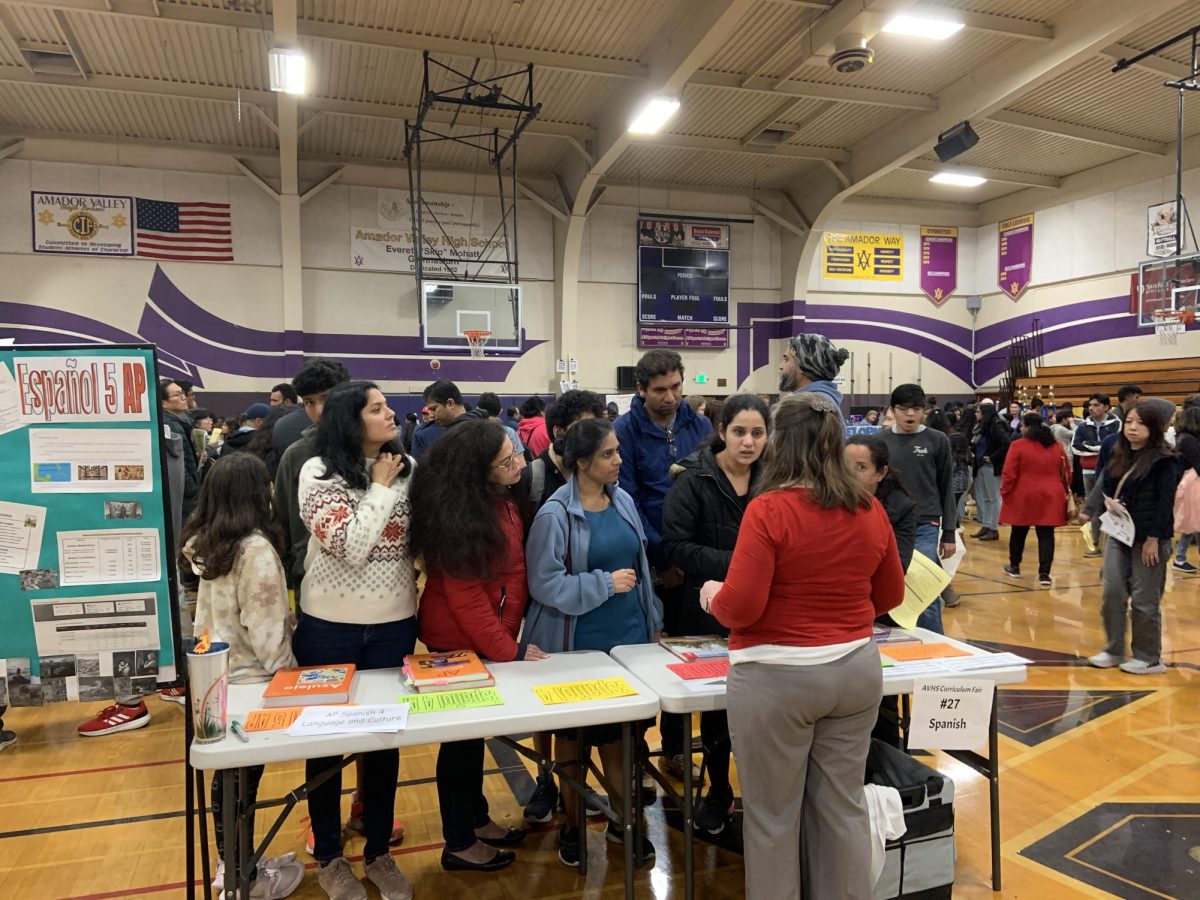 The World Languages department also attended the Elective Fair.