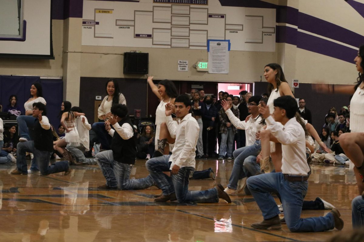 A coordinated dance by Latino Club ended with a stunning finishing pose.