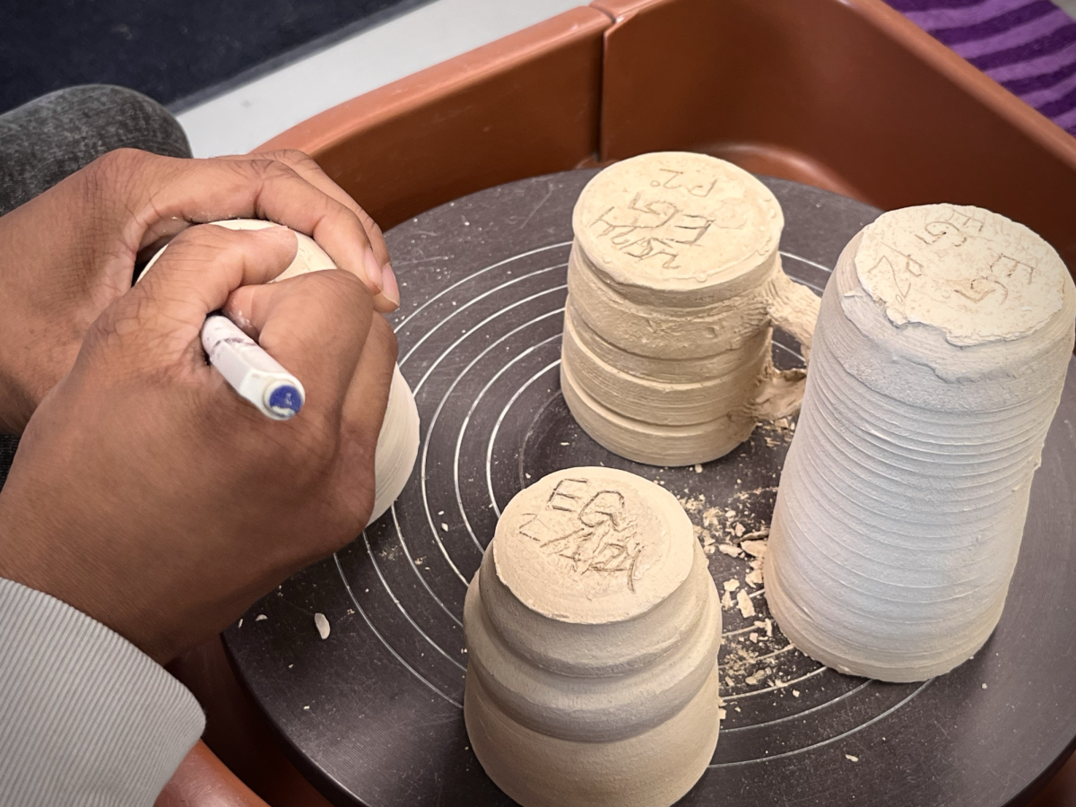 Today, the students projects will go into the kiln for finishing.