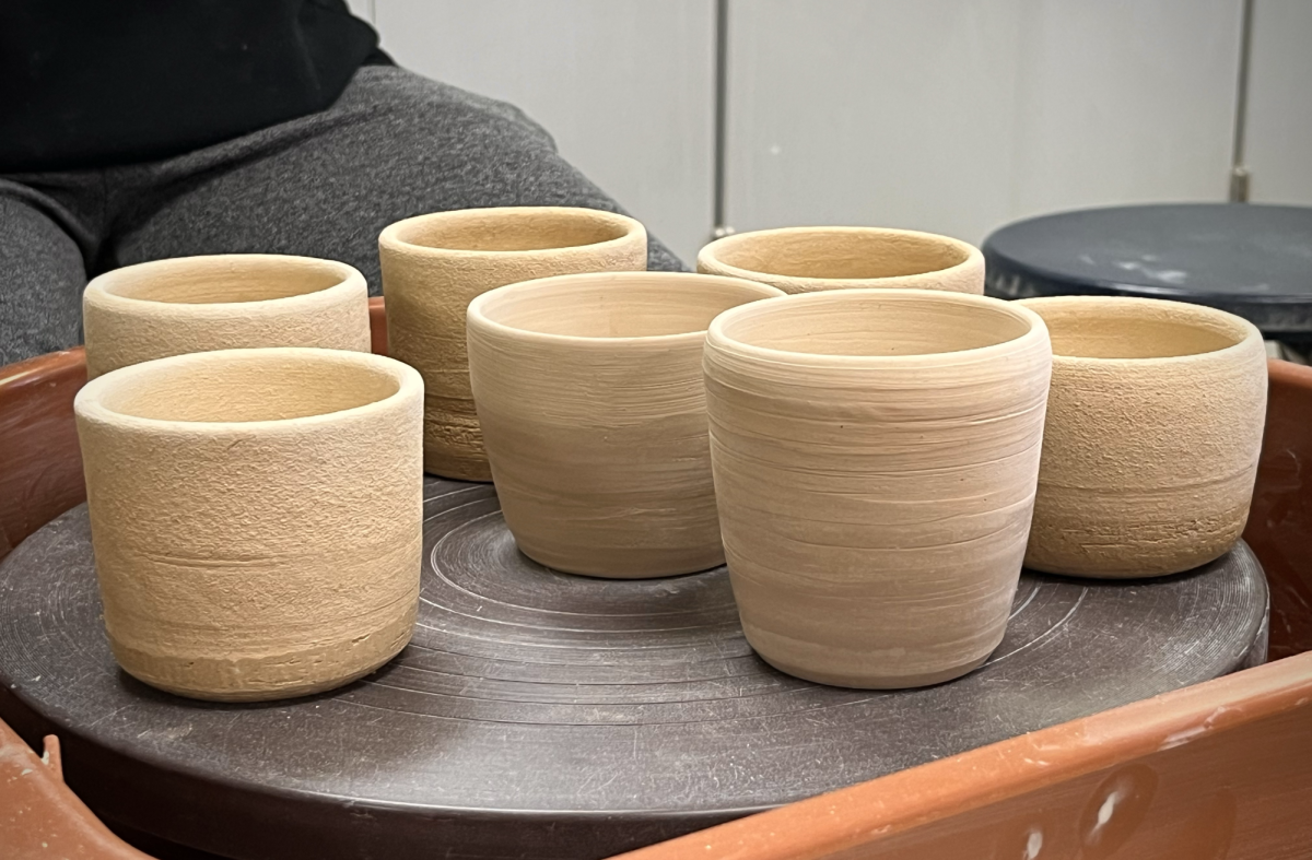 Different student techniques create unique cups.