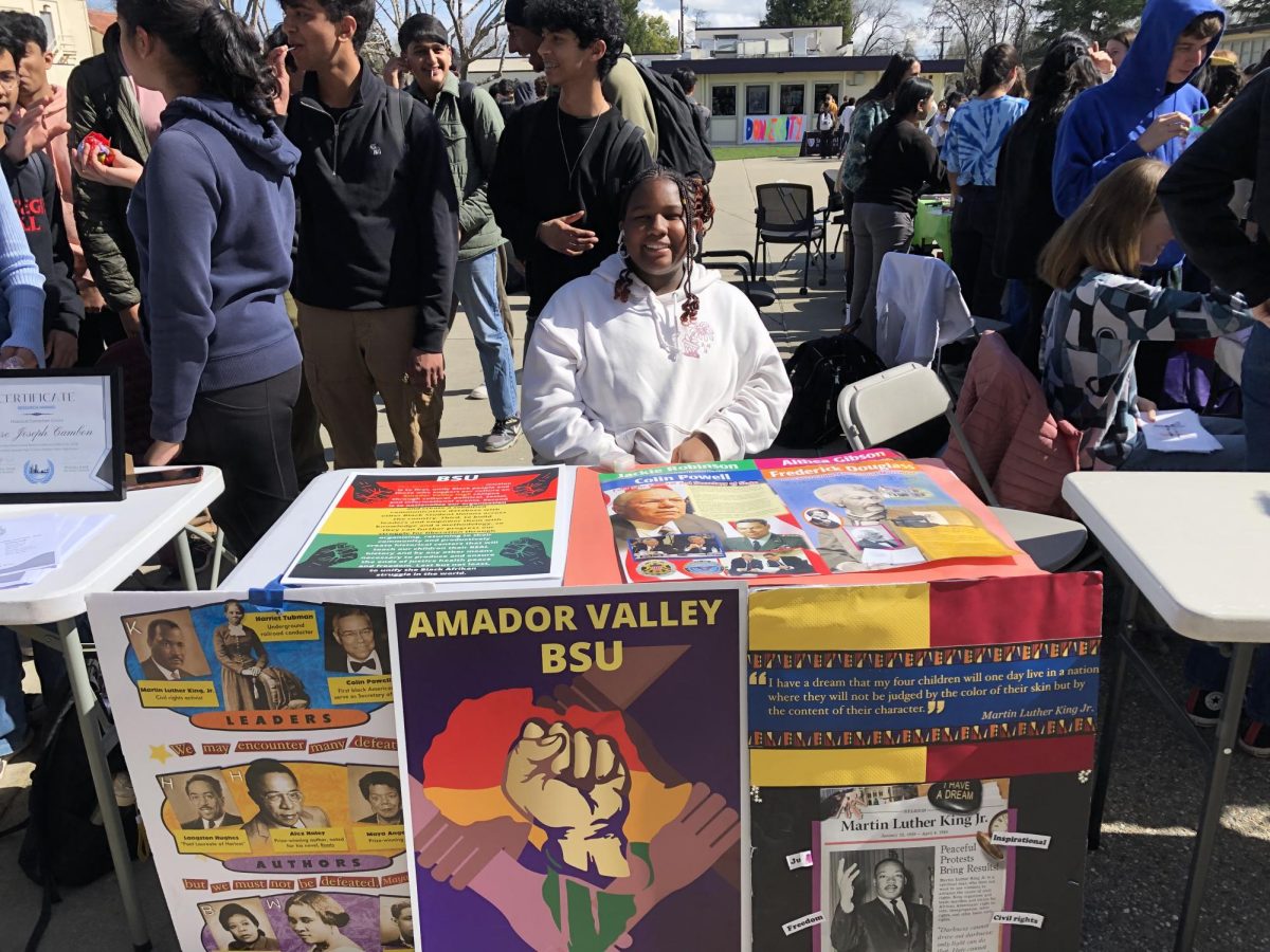 Black Student Union was present at the club fair, informing students on their club and African American history.