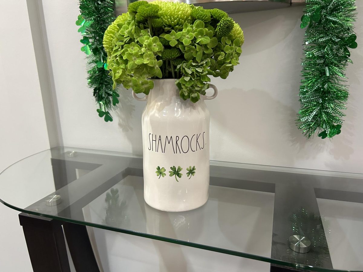 Shamrocks are symbols for St. Patrick's Day since each of the three leaves represent aspects of Christianity.