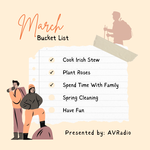 The Ultimate March Bucket List