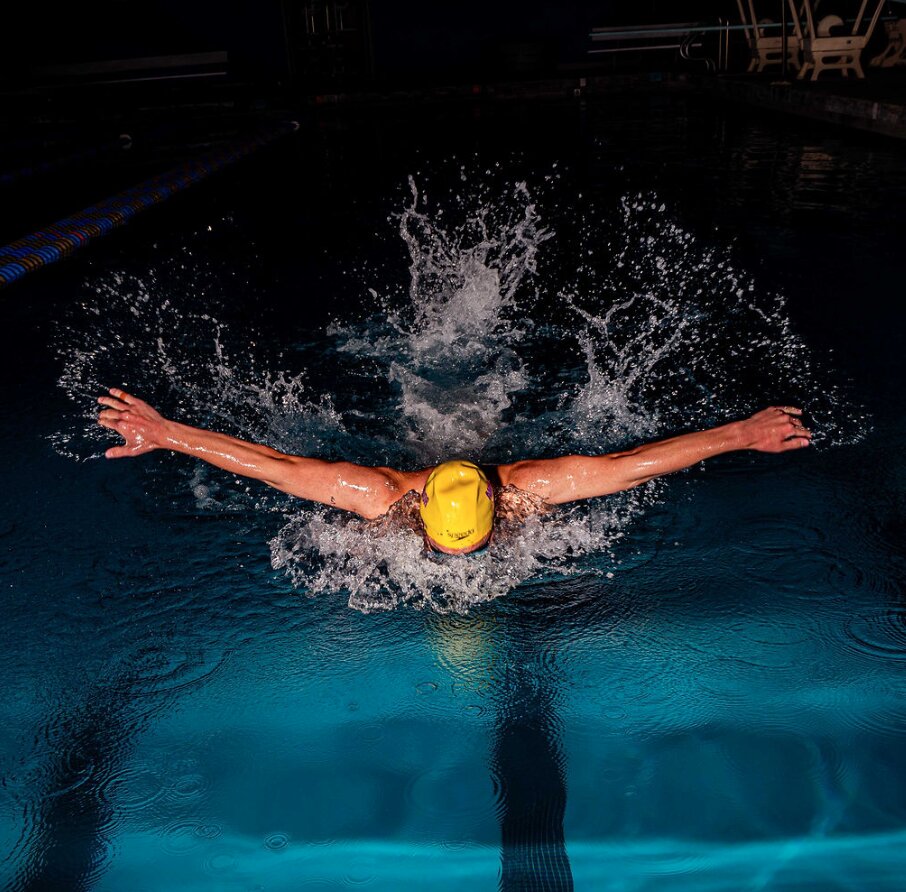 Years of training his form and style, Devyn Caples stands as a crucial part of the AV Swimming team.