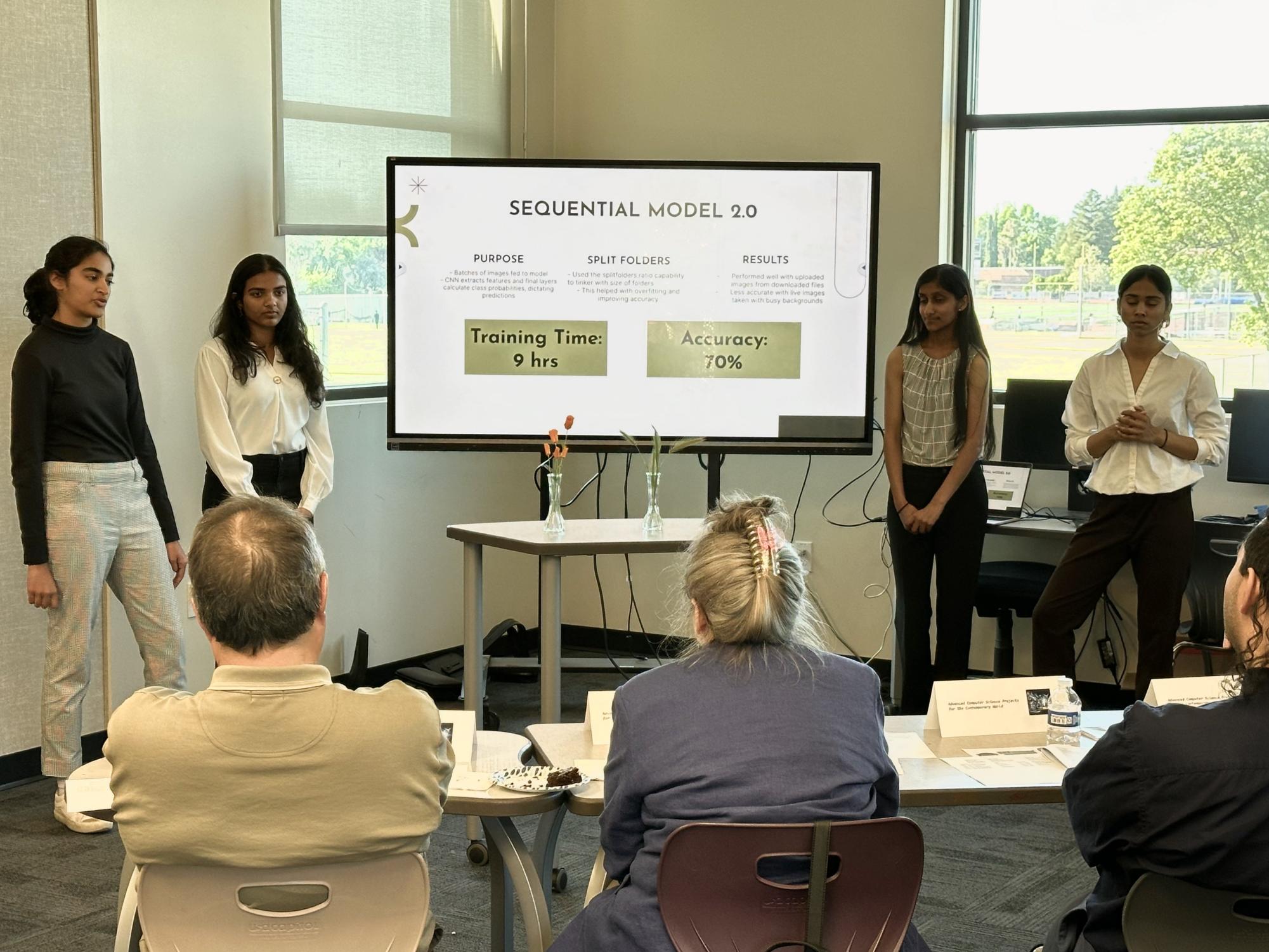 Computer science students present new technologies to industry professionals