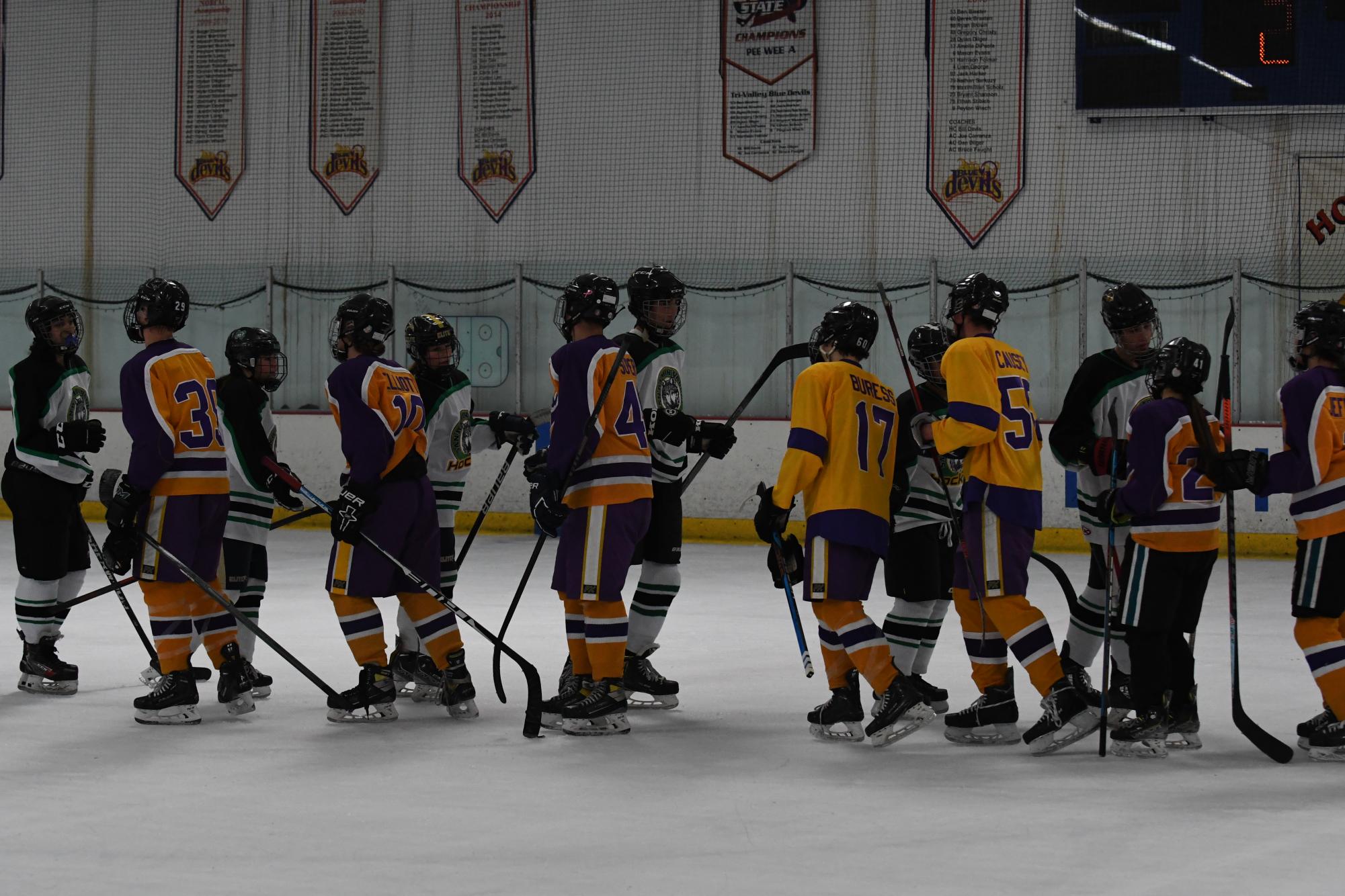 Amador Valley Club Ice Hockey Defeats San Ramon Valley on Senior Night