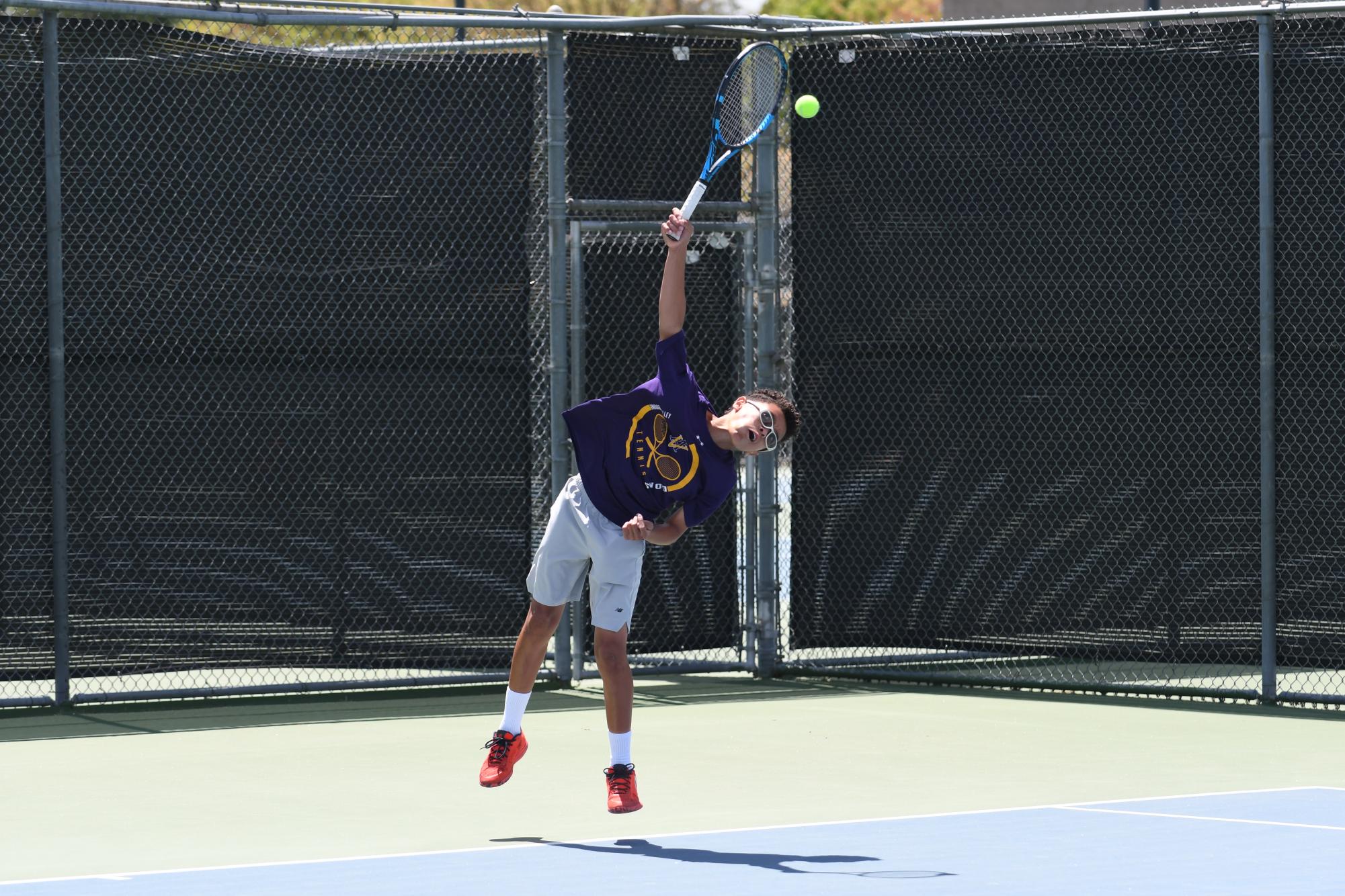 Freshman Dashel Parkinson-Lubold and Sophomore Fan Jia dominate annual Men's EBAL Doubles Tennis Championship Winning First Place 🥇