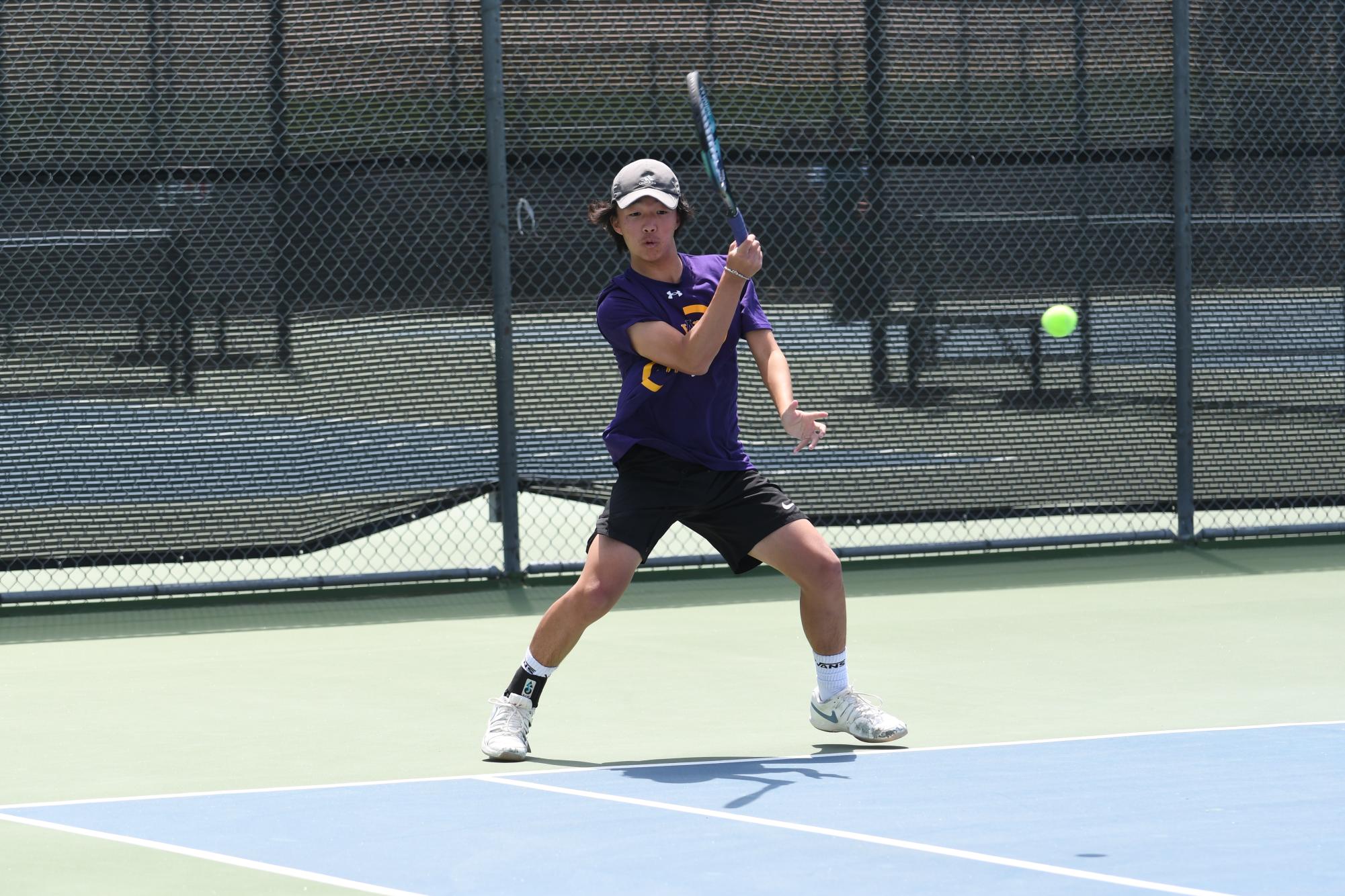 Freshman Dashel Parkinson-Lubold and Sophomore Fan Jia dominate annual Men's EBAL Doubles Tennis Championship Winning First Place 🥇