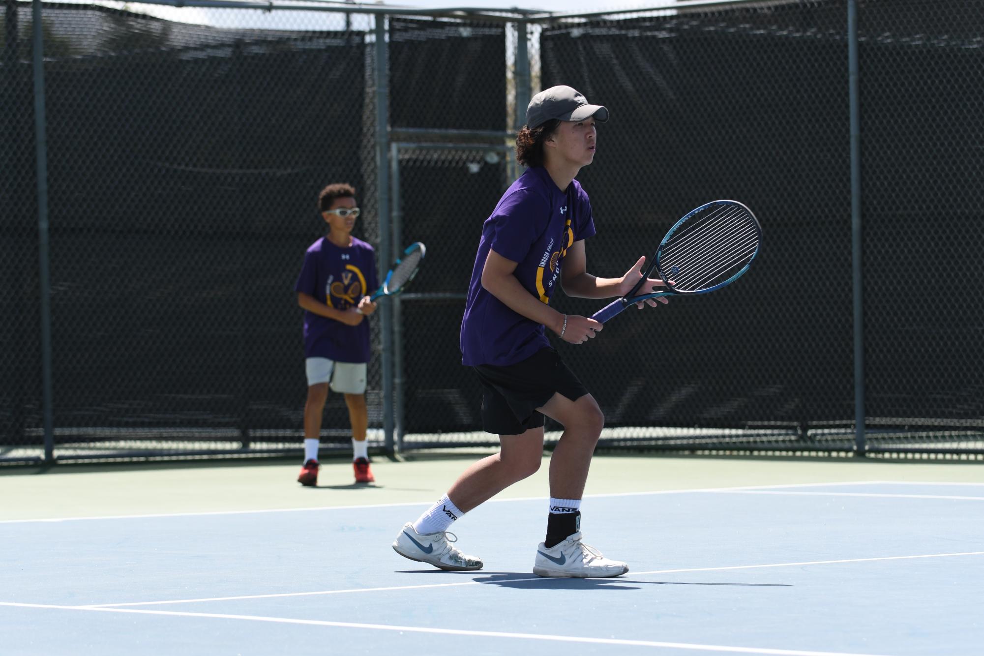 Freshman Dashel Parkinson-Lubold and Sophomore Fan Jia dominate annual Men's EBAL Doubles Tennis Championship Winning First Place 🥇