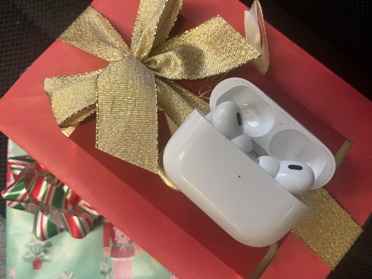The AirPods 4, the new generation AirPods, is showcased.