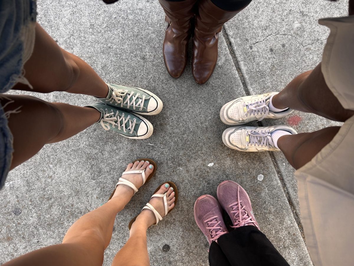 A variety of shoes worn by students at Amador.
