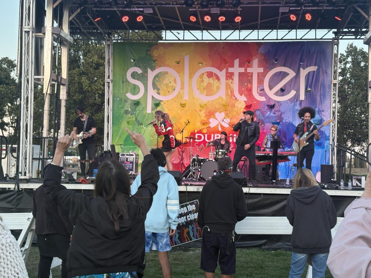 The audience enjoys a lively performance at Dublin's annual Splatter festival. 