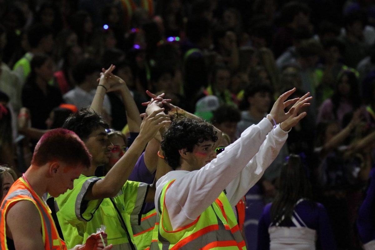 Don Squad led the crowd throughout the game, making sure morale and team spirit stayed up throughout.