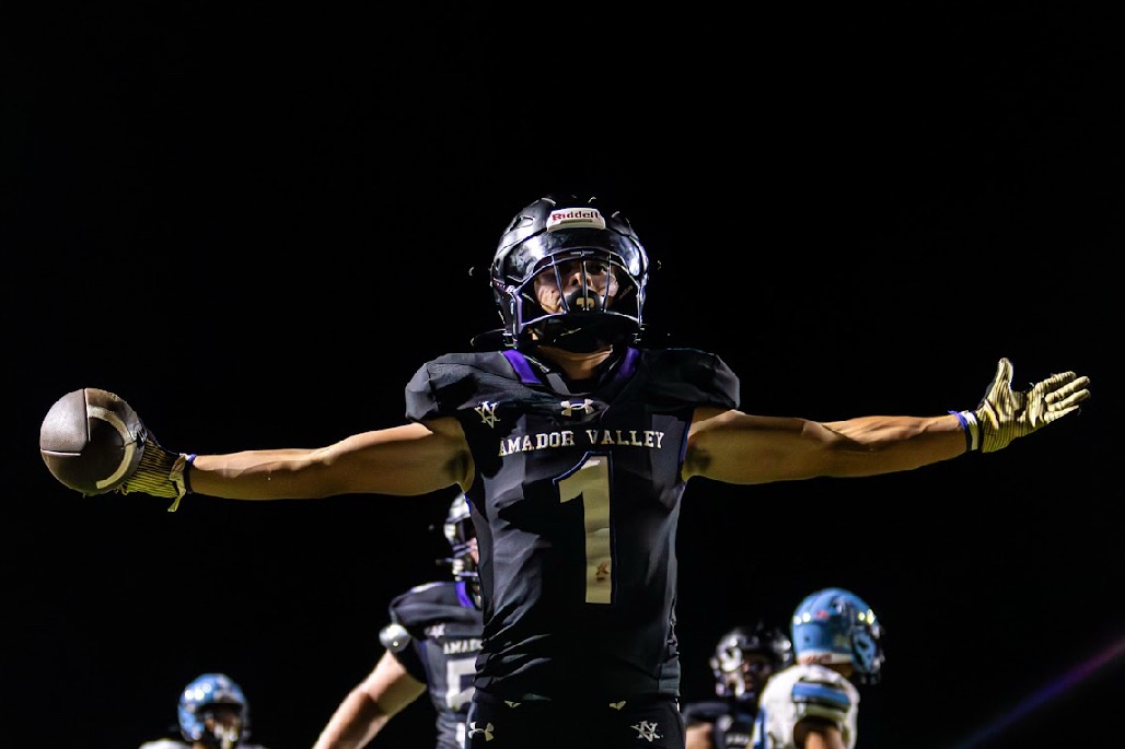 Maiorana celebrates Amador's victory against the Falcons