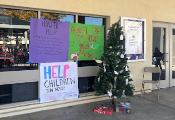Angel Trees are located around the campus in front of the library, office, leadership room, and the  MPR.