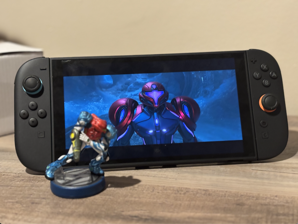 Metroid Prime 4 Beyond is available on both Nintendo Switch and Nintendo Switch 2 (the latter shown here).