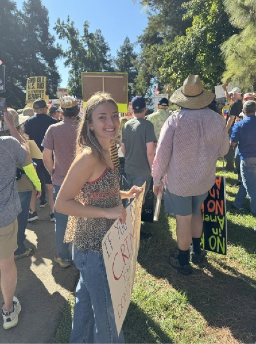 Owing it to herself to advocate for local causes, Beltramo attends a local protest