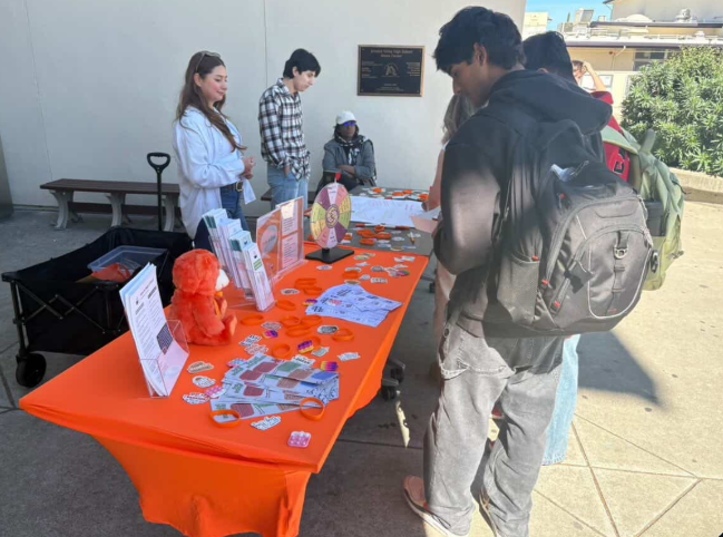 The Healthy Relationships Workshop pop-up at lunch gives students an excellent opportunity to learn about the program with the bonus of fun prizes.