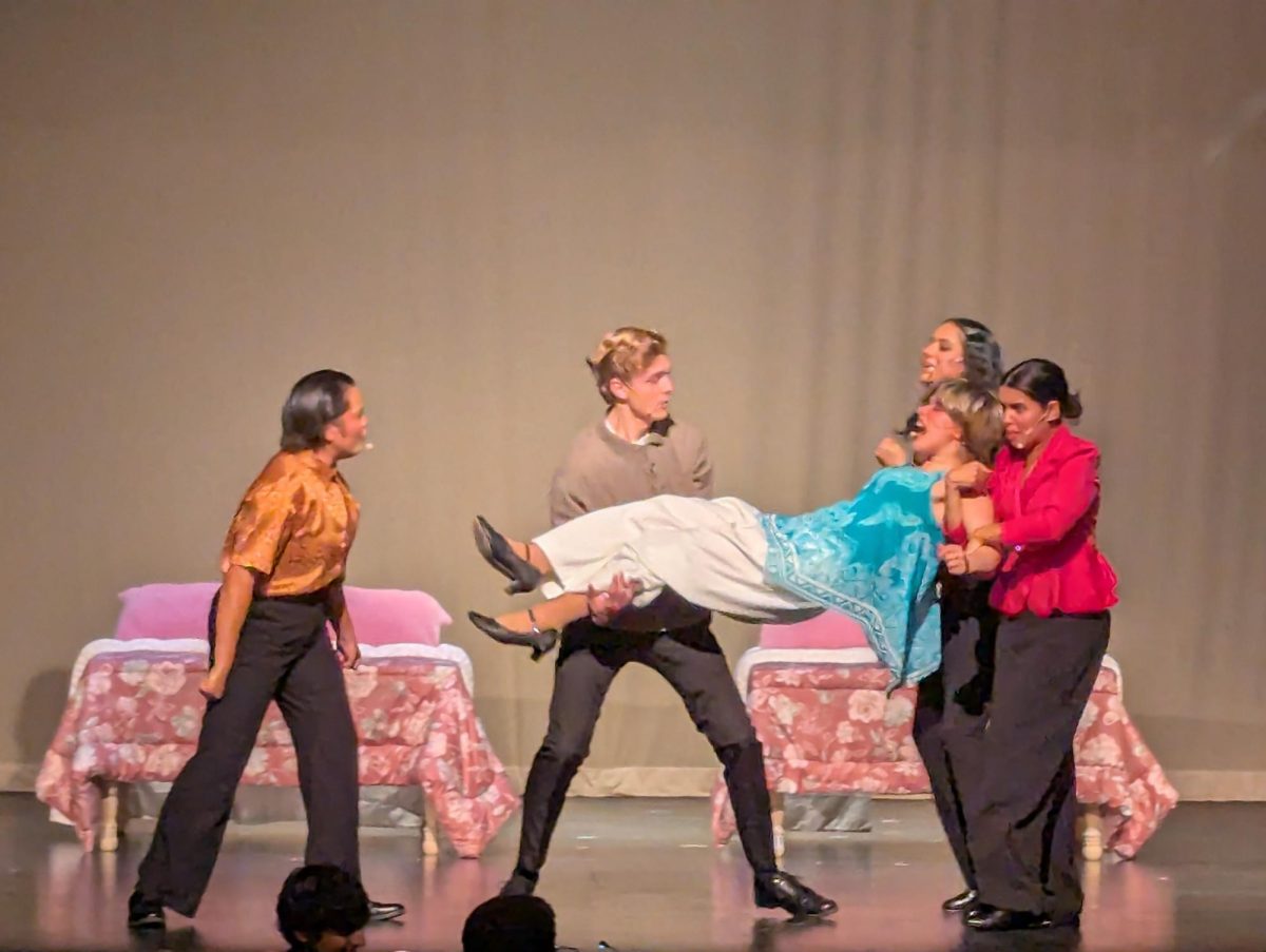 Dee Dee Allen is dragged off-stage by her fellow Broadway actors.